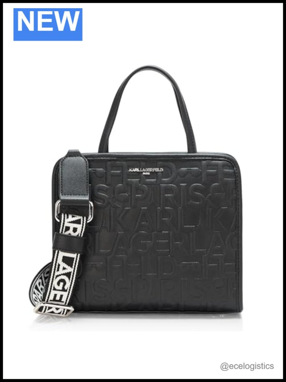 Faux Leather Satchel Handbag with Top Handles Adjustable Strap